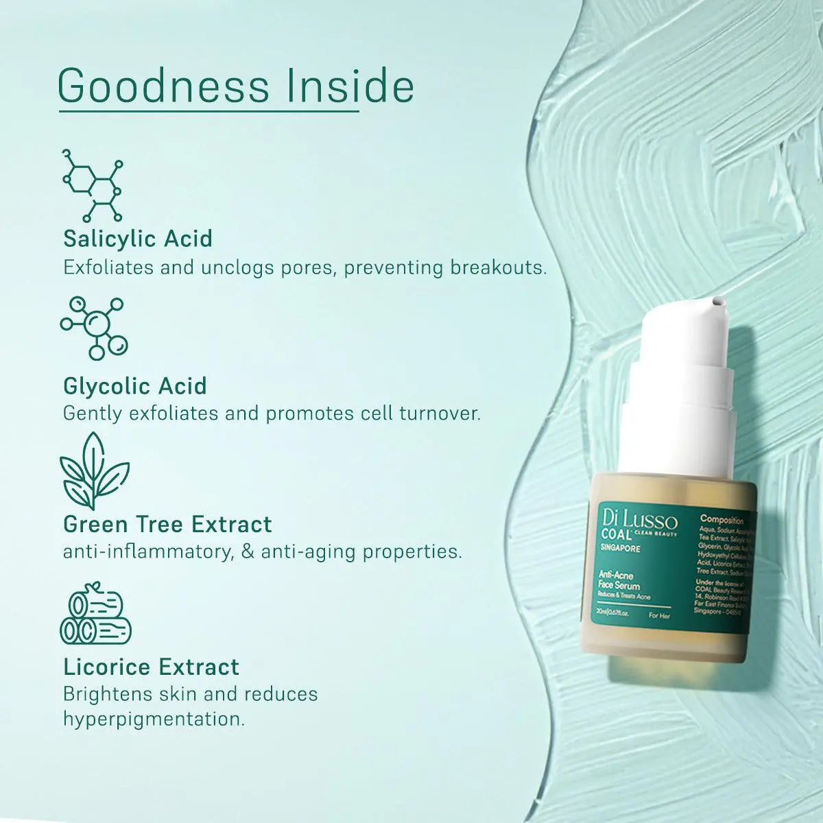 Anti Acne Face Serum - For Her - Coal Clean Beauty