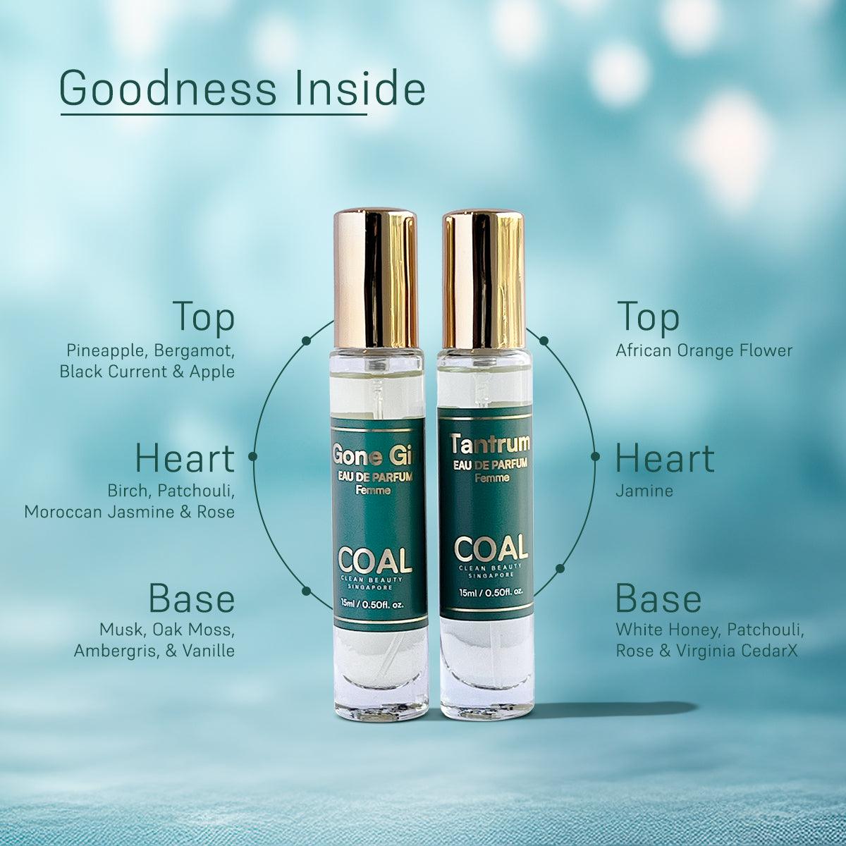 Travel Gift Pack Eau De Parfum - For Her - Coal Clean Beauty