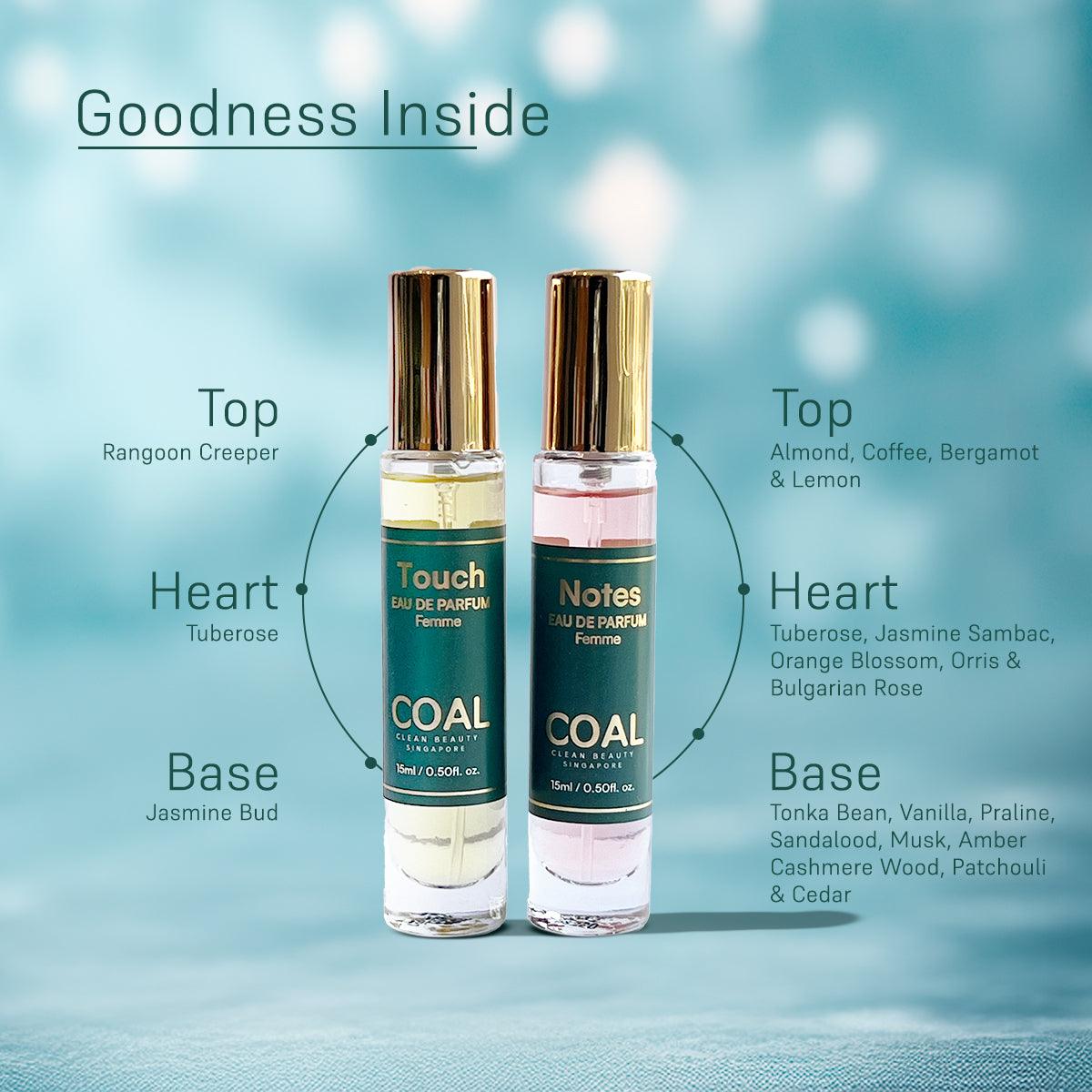 Travel Gift Pack Eau De Parfum - For Her - Coal Clean Beauty