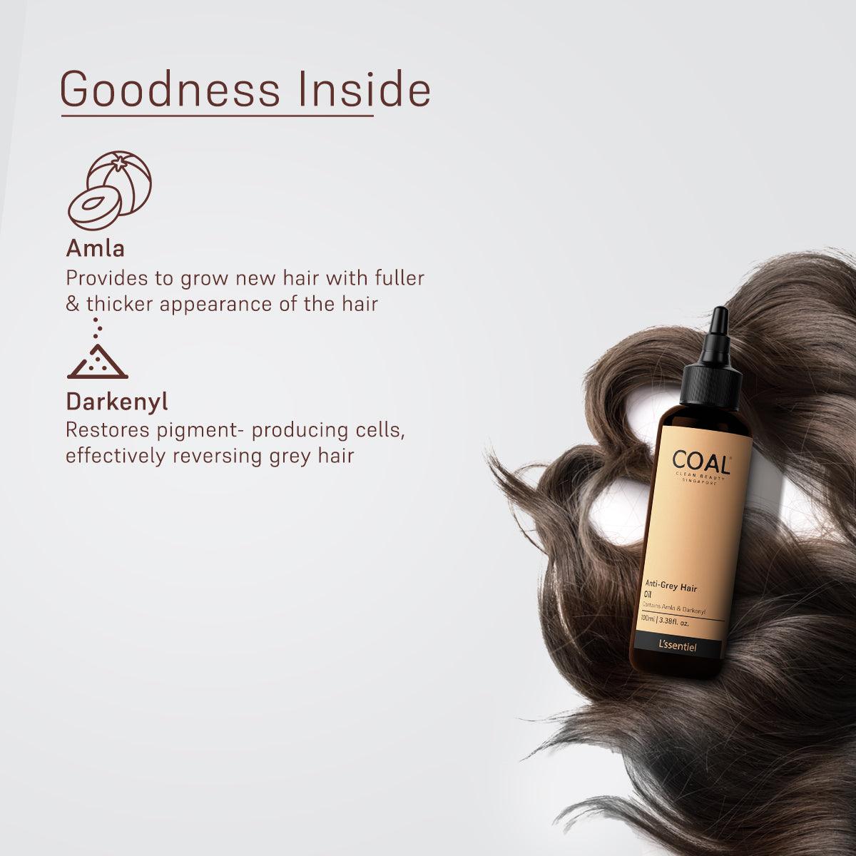 Anti-Grey Hair Oil - Coal Clean Beauty