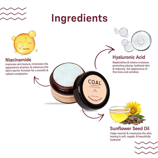 Hydrating Day Cream - For Her - 15g - Coal Clean Beauty