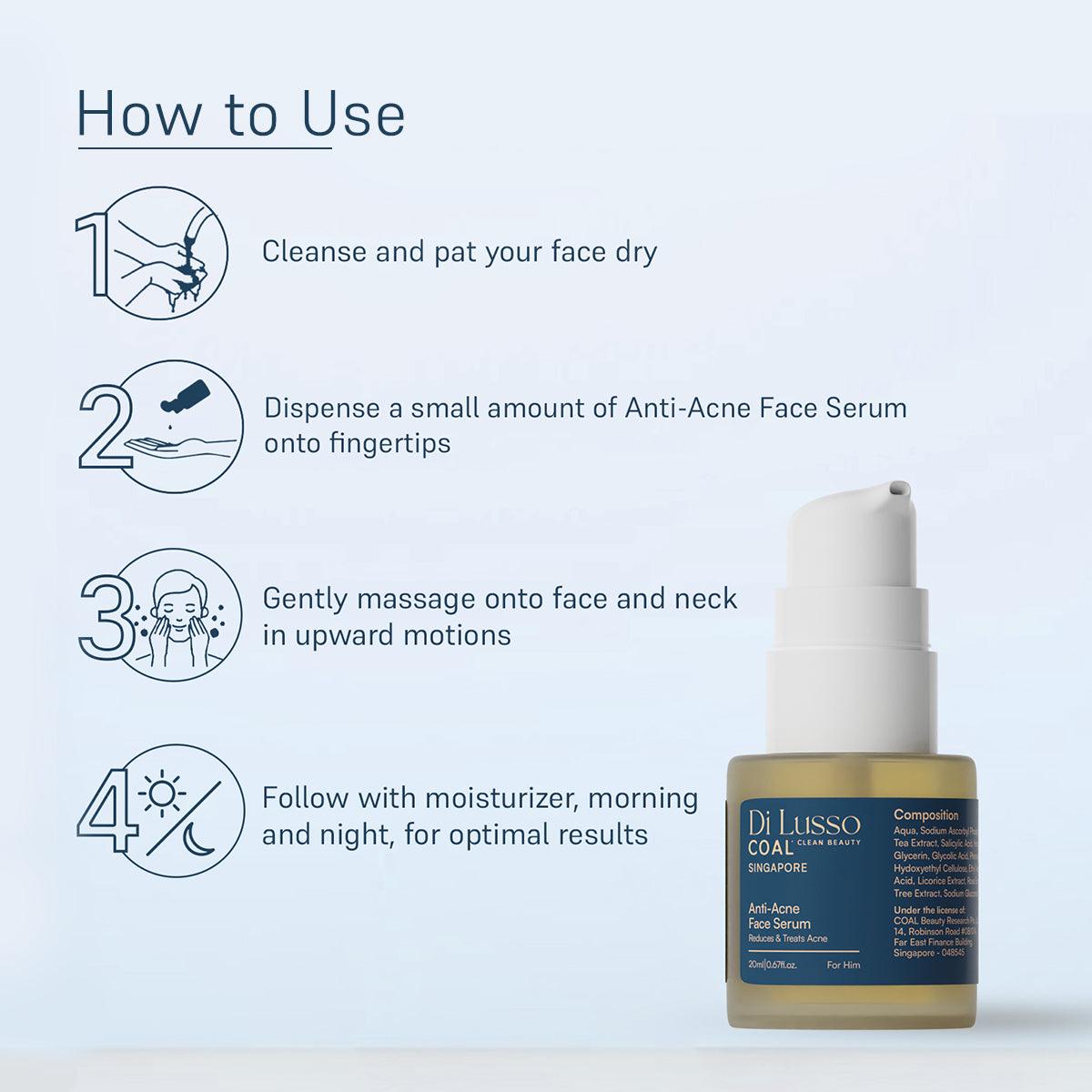 Anti-Acne Gift Combo - For Him - Coal Clean Beauty