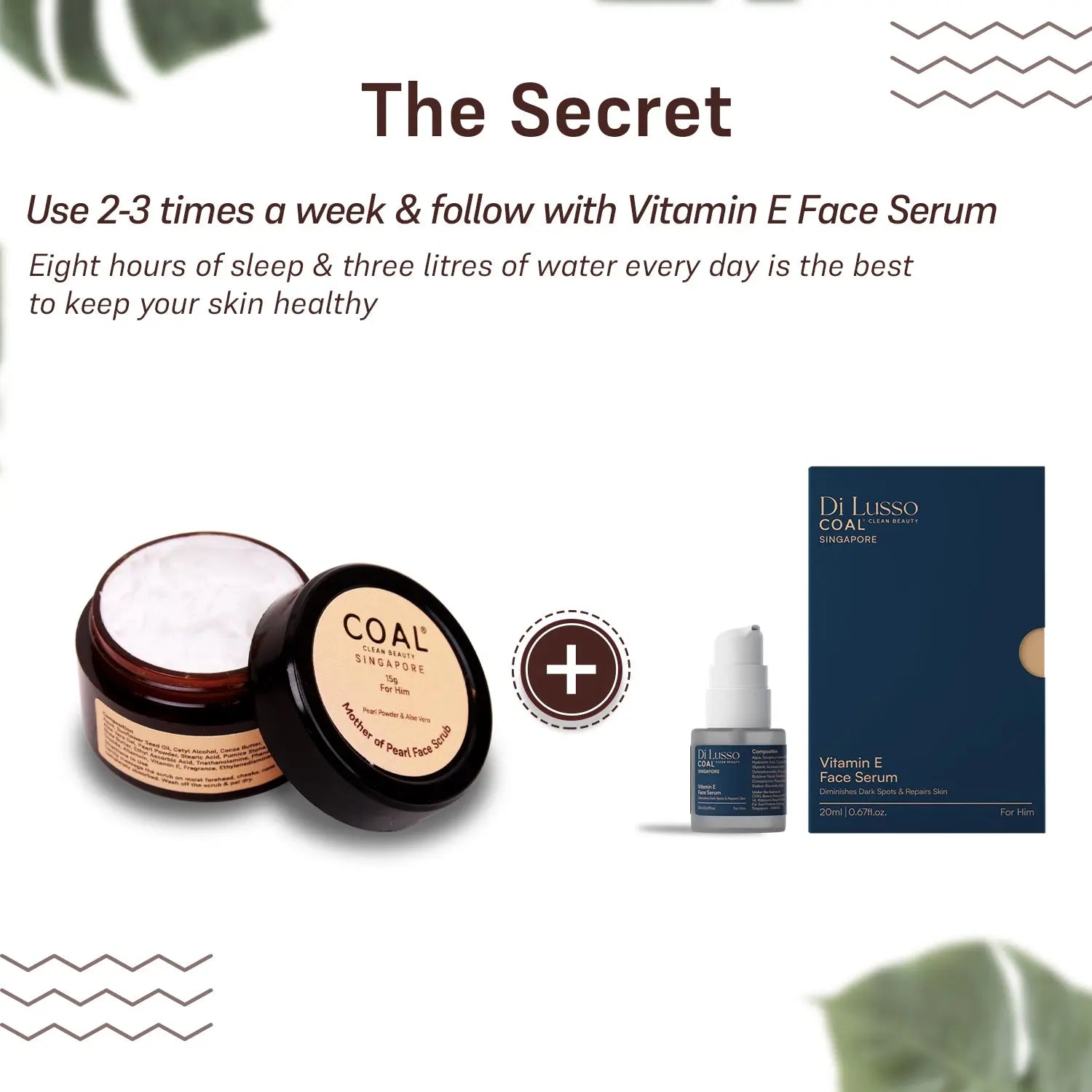 Mother of Pearl Face Scrub - For Him - 15 g - Coal Clean Beauty