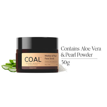 Mother of Pearl Face Scrub - For Him - Coal Clean Beauty
