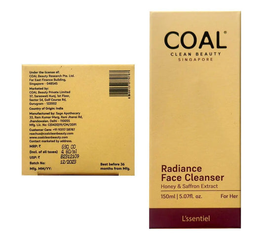 Radiance Face Cleanser - For Her - Coal Clean Beauty