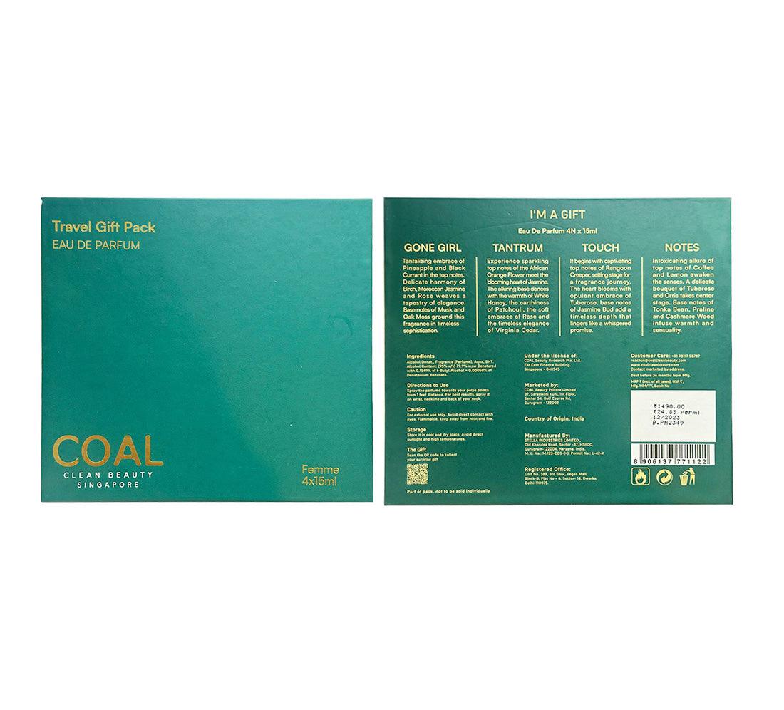 Travel Gift Pack Eau De Parfum - For Her - Coal Clean Beauty