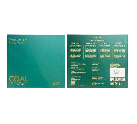 Travel Gift Pack Eau De Parfum - For Her - Coal Clean Beauty