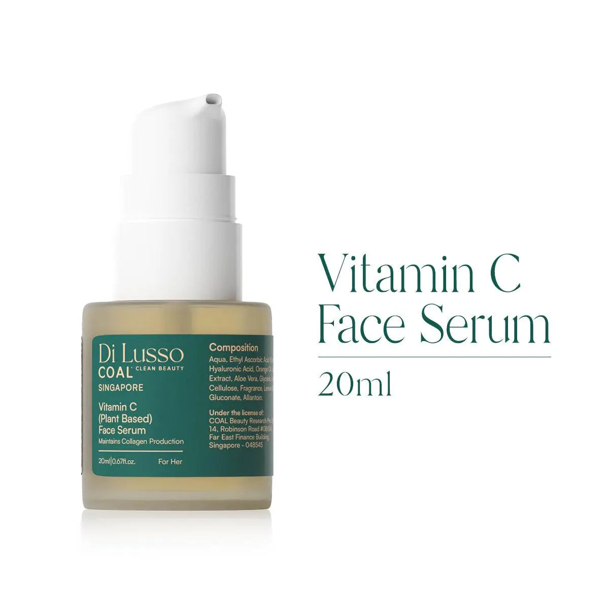 Vitamin C (Plant Based) Face Serum - For Her - Coal Clean Beauty