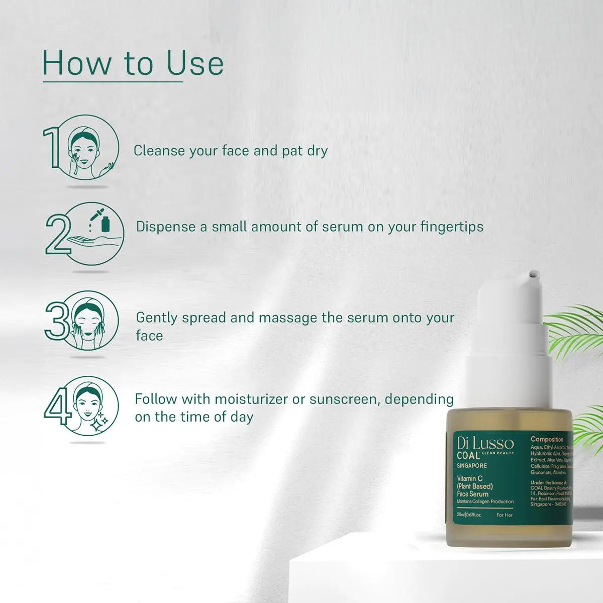 Vitamin C (Plant Based) Face Serum - For Her - Coal Clean Beauty