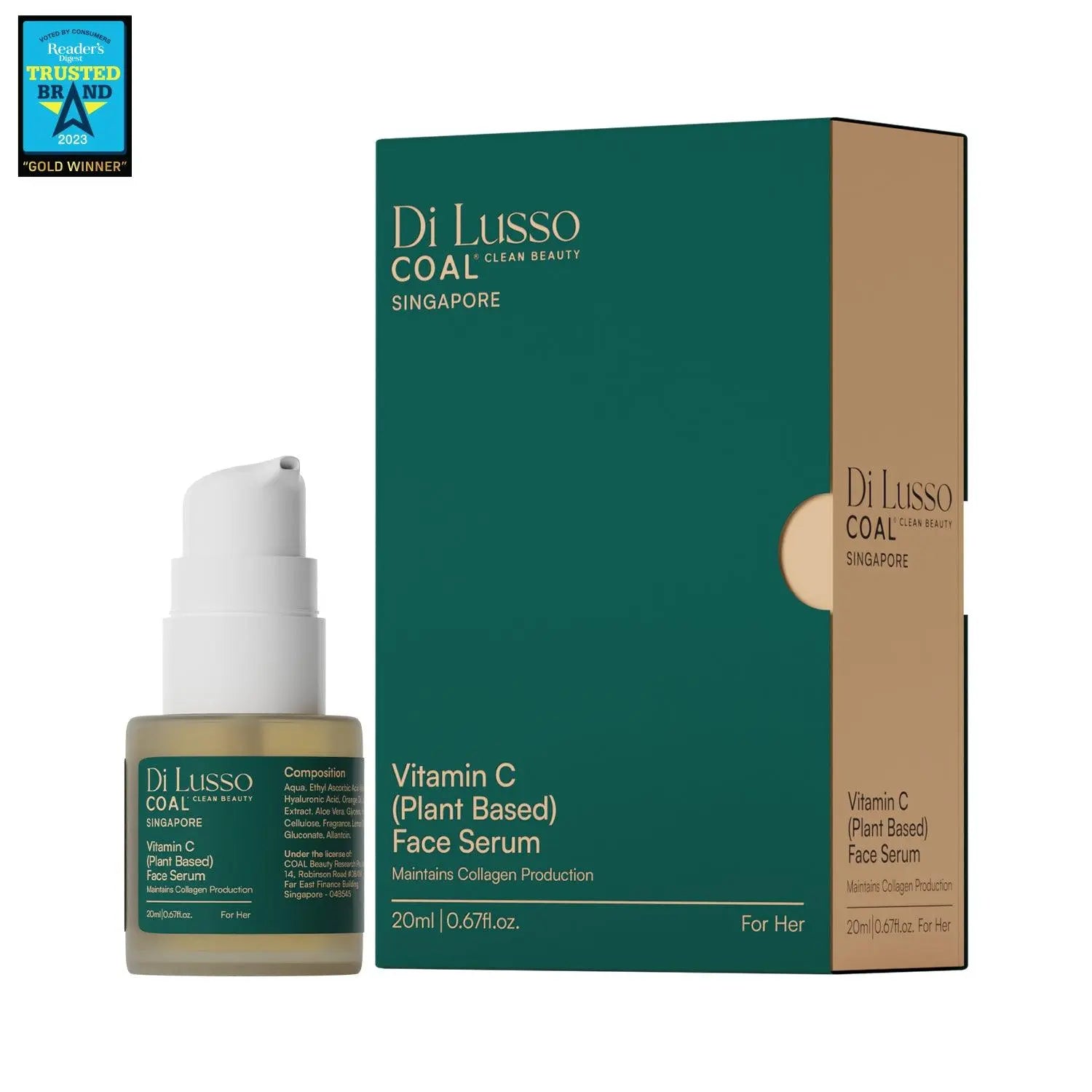 Vitamin C (Plant Based) Face Serum - For Her - Coal Clean Beauty