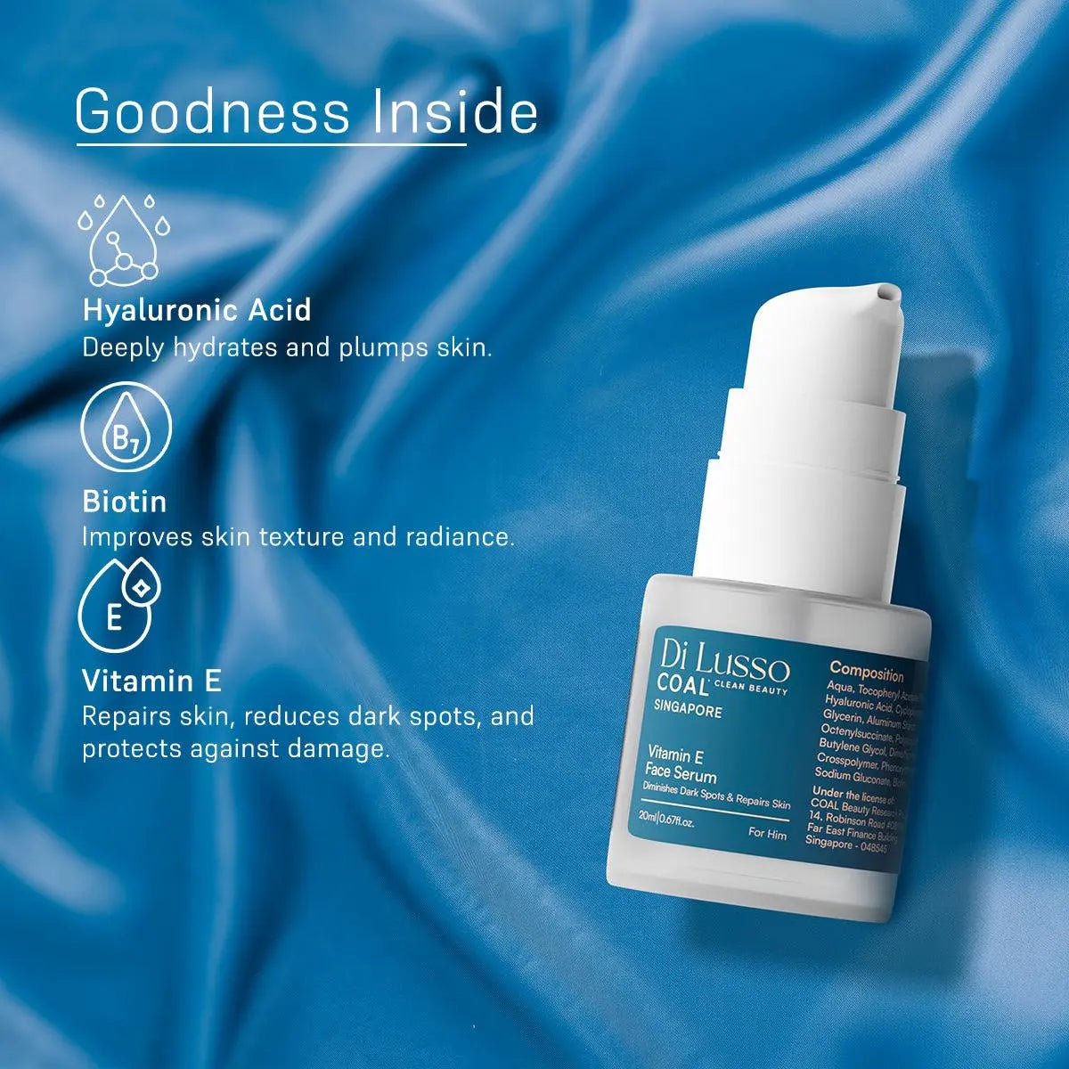 Vitamin E Face Serum - For Him - Coal Clean Beauty