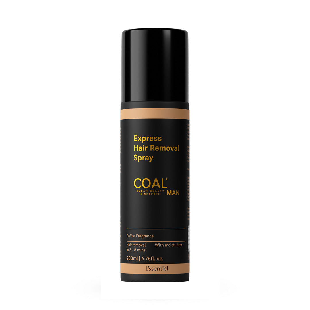 Express Hair Removal Spray for Men - 200ml - Coal Clean Beauty