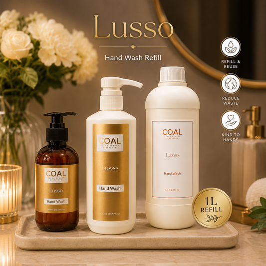 Lusso Hand Wash Refill - 1 ltr - Coal Clean Beauty