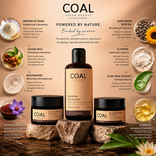 Skincare Essentials Combo For Men - Coal Clean Beauty