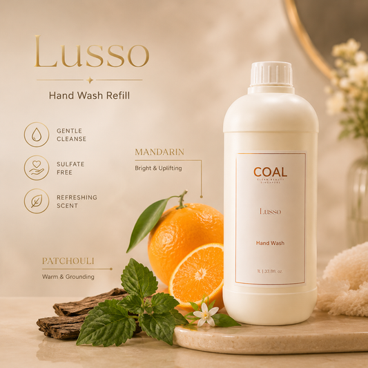 Lusso Hand Wash Refill - 1 ltr - Coal Clean Beauty