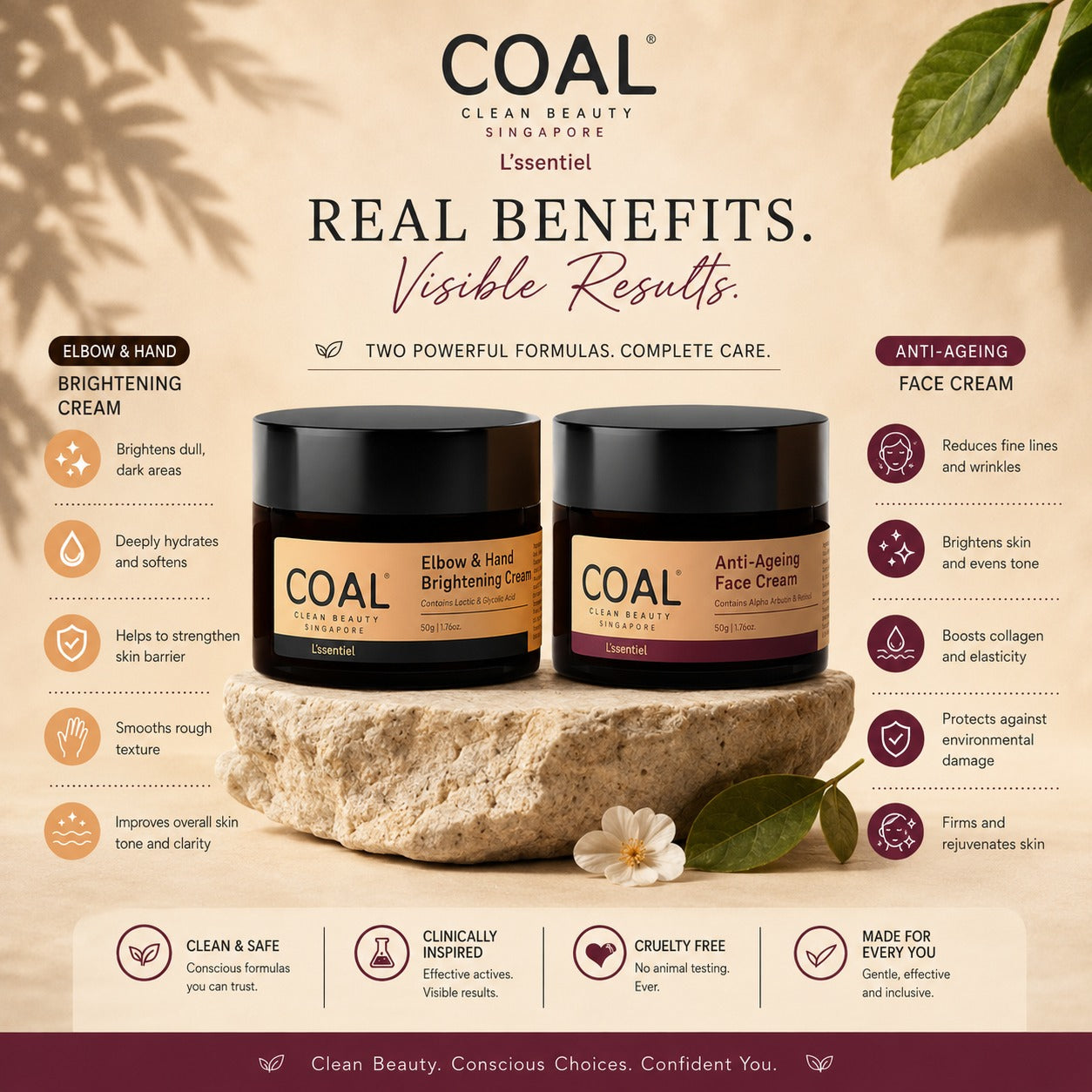 Anti-Ageing & Brightening Combo - Coal Clean Beauty