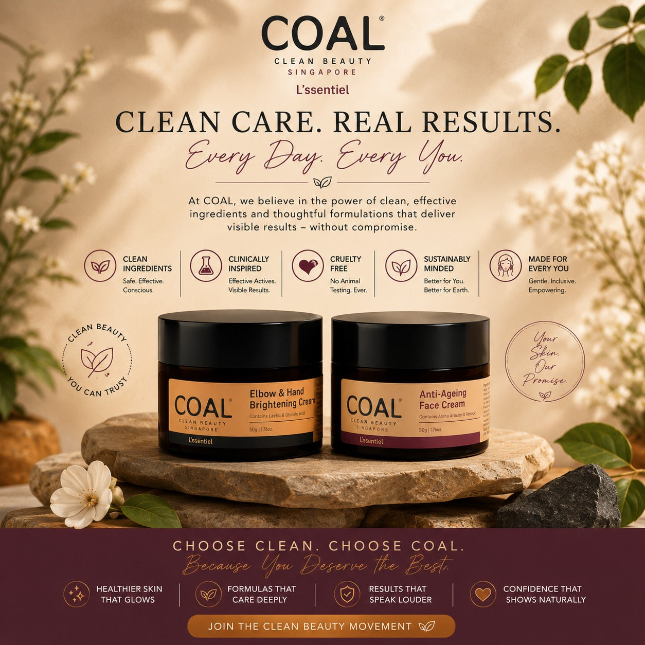 Anti-Ageing & Brightening Combo - Coal Clean Beauty