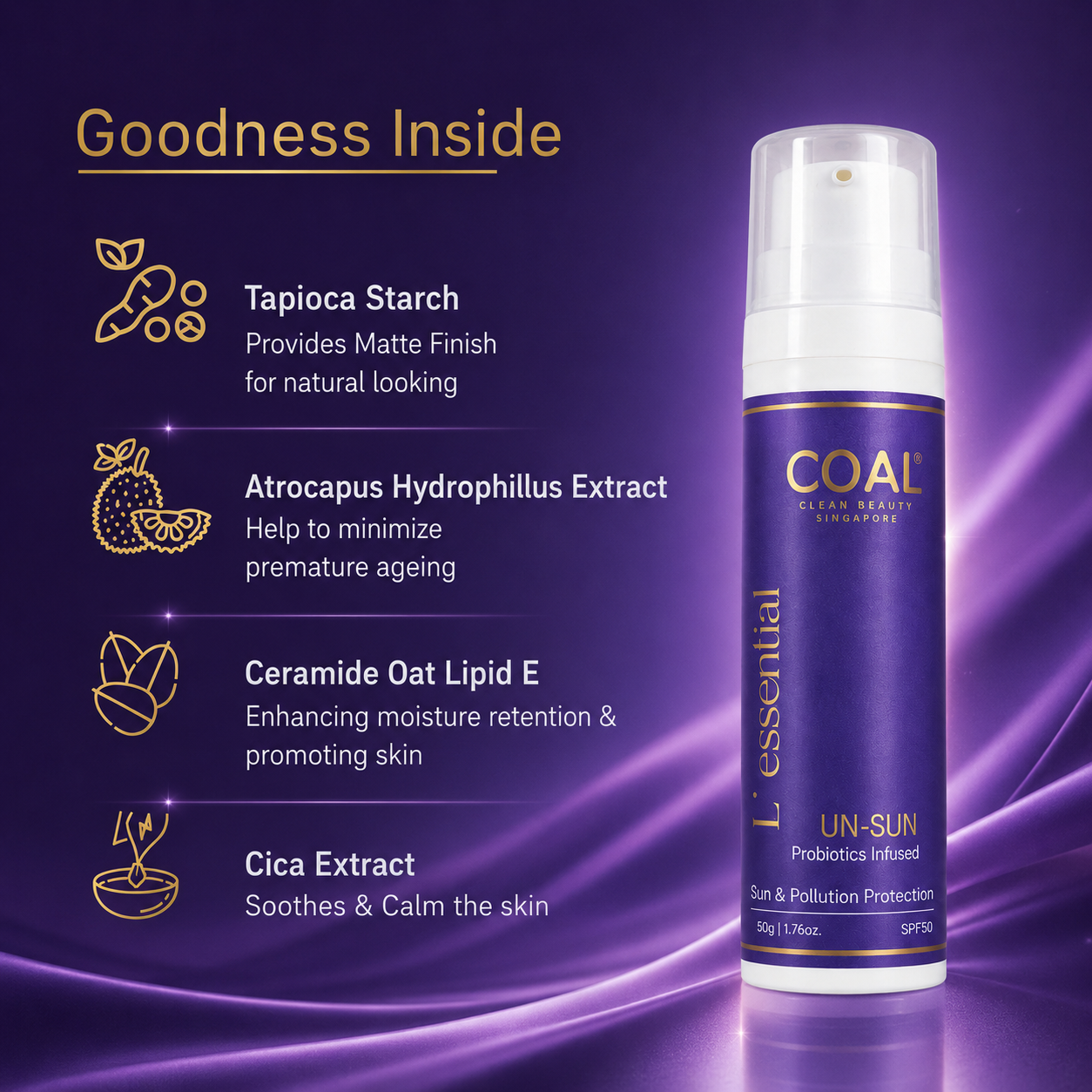 Un-Sun SPF 50 Sunscreen - Coal Clean Beauty