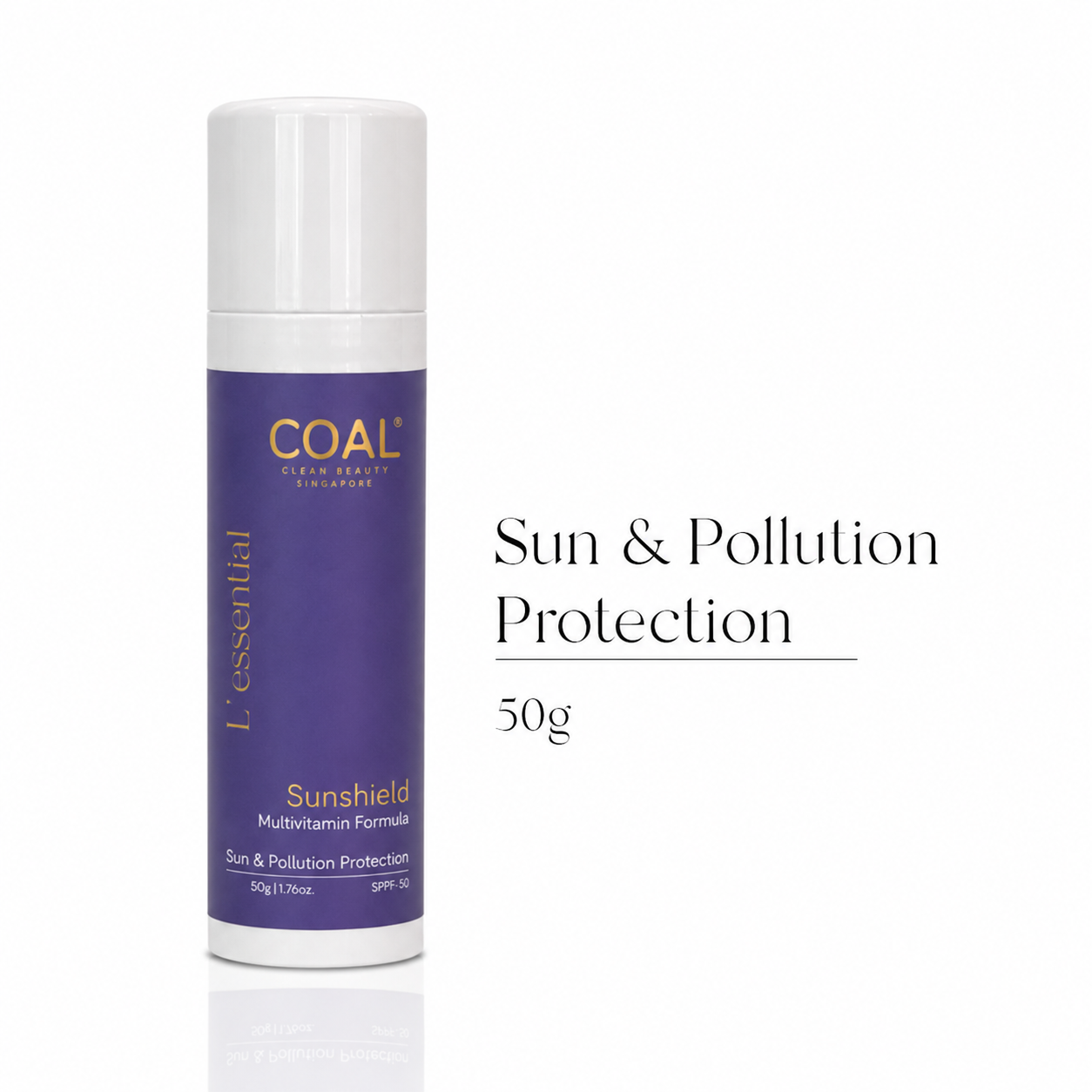 Sunshield Multivitamin SPPF 50 PA+++ Sunscreen - 50g - Coal Clean Beauty