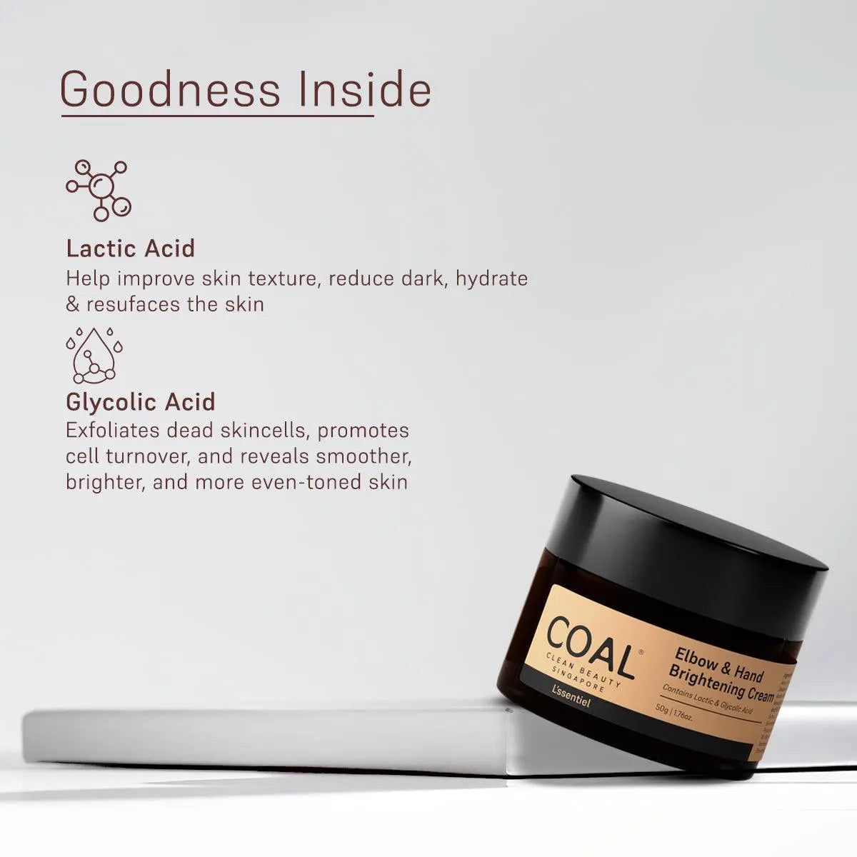 Elbow & Hand Brightening Cream - Coal Clean Beauty
