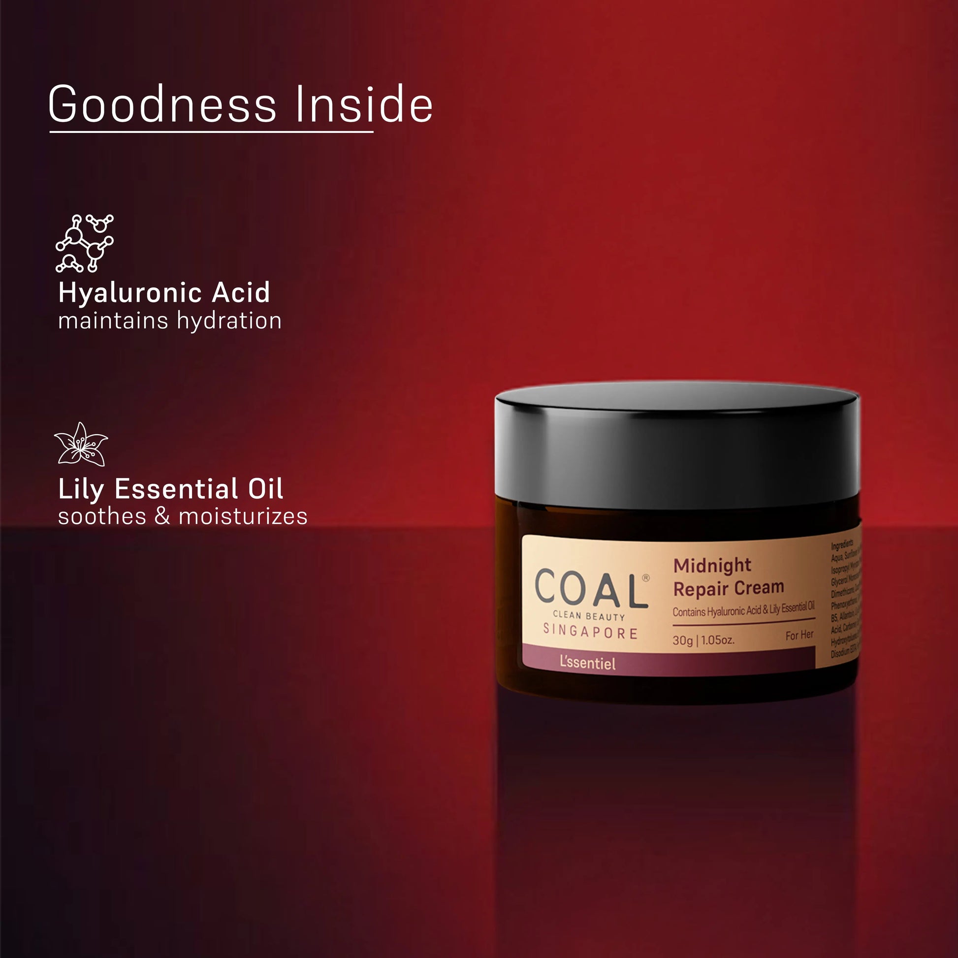 Midnight Repair Cream - For Her - Coal Clean Beauty
