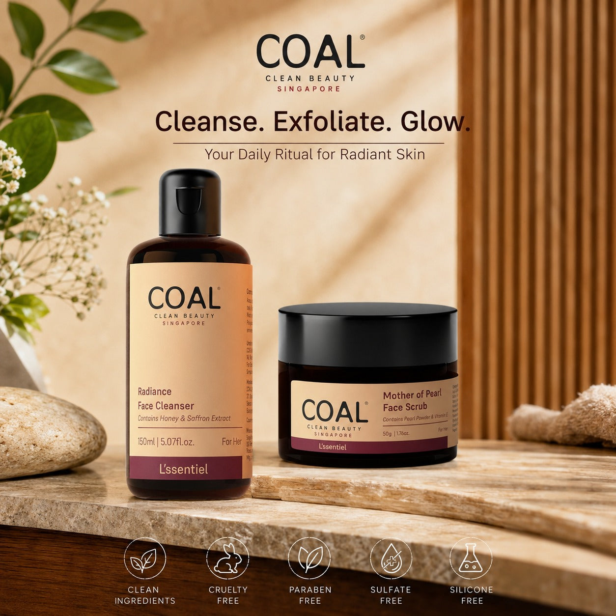 Radiance & Glow Combo - Coal Clean Beauty