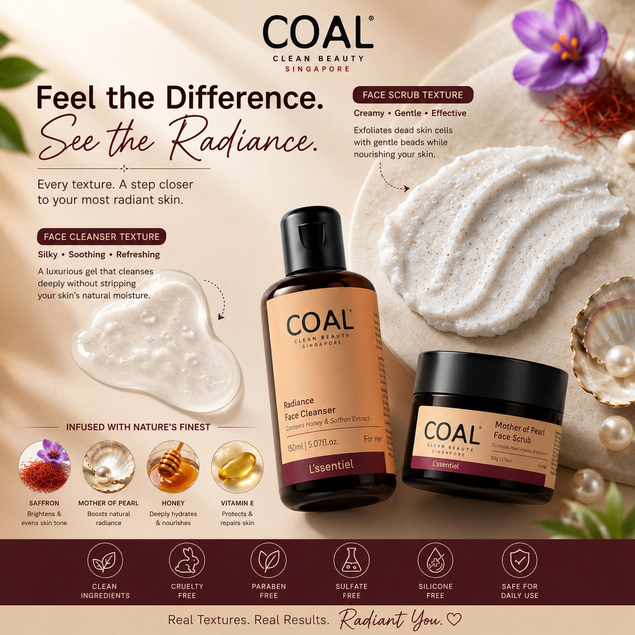 Radiance & Glow Combo - Coal Clean Beauty