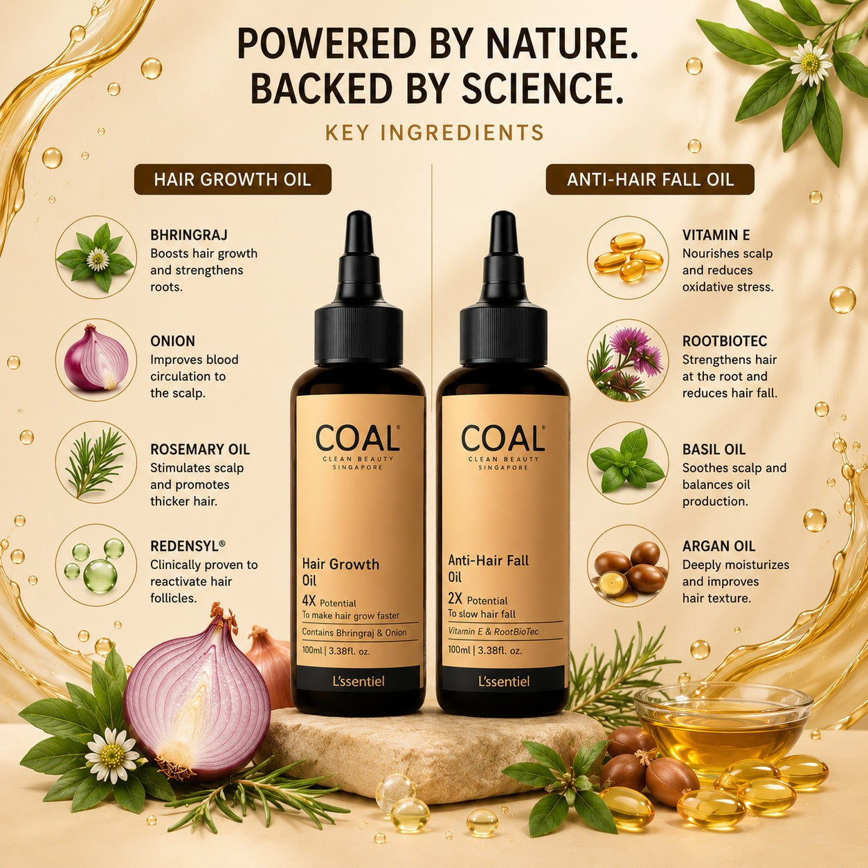 Hair Oil Combo - Coal Clean Beauty