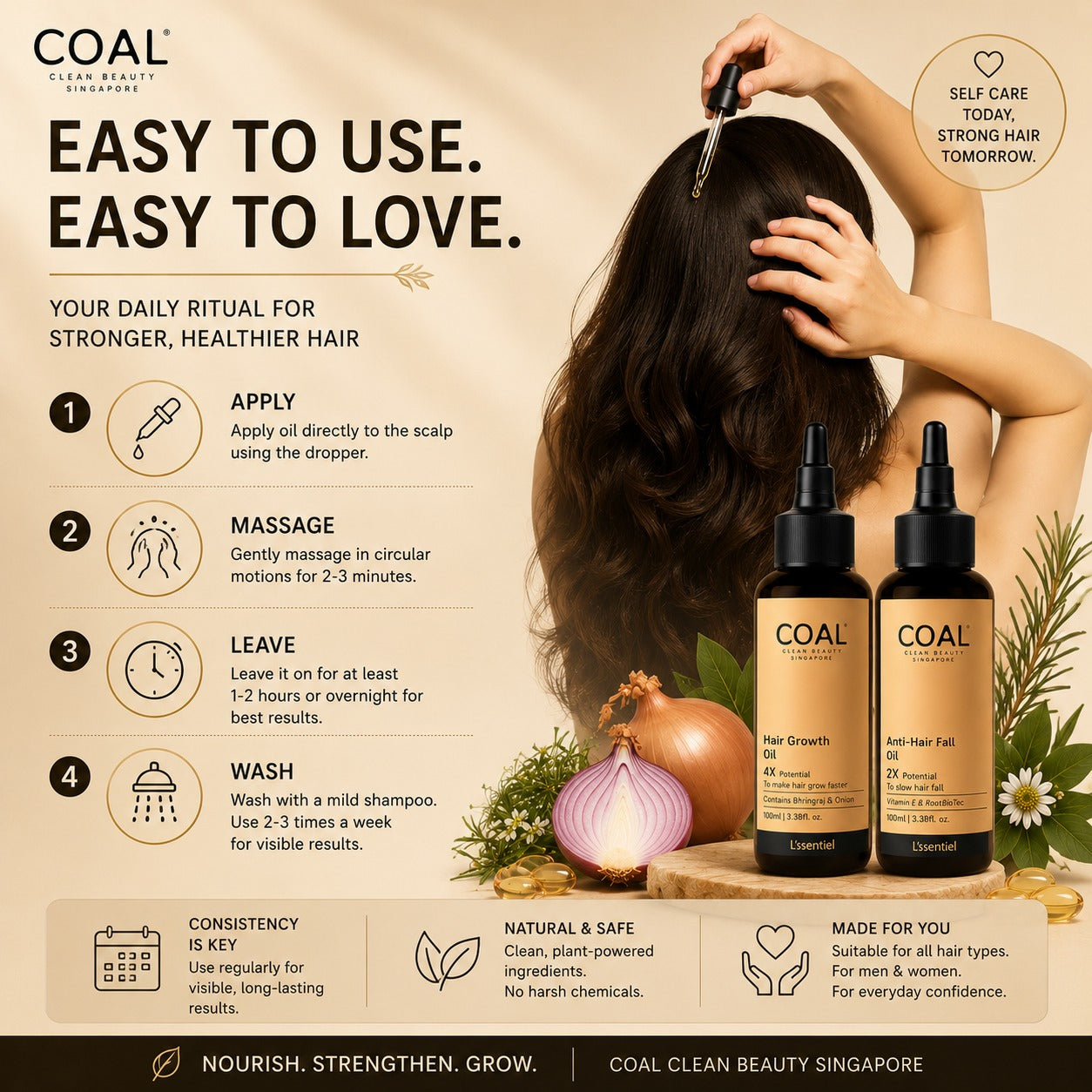 Hair Oil Combo - Coal Clean Beauty