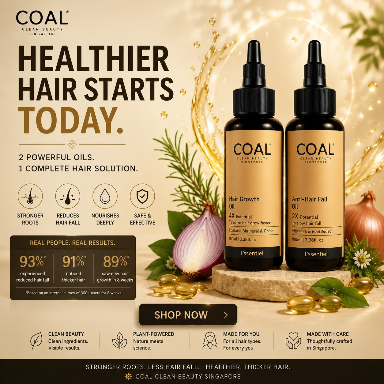 Hair Oil Combo - Coal Clean Beauty