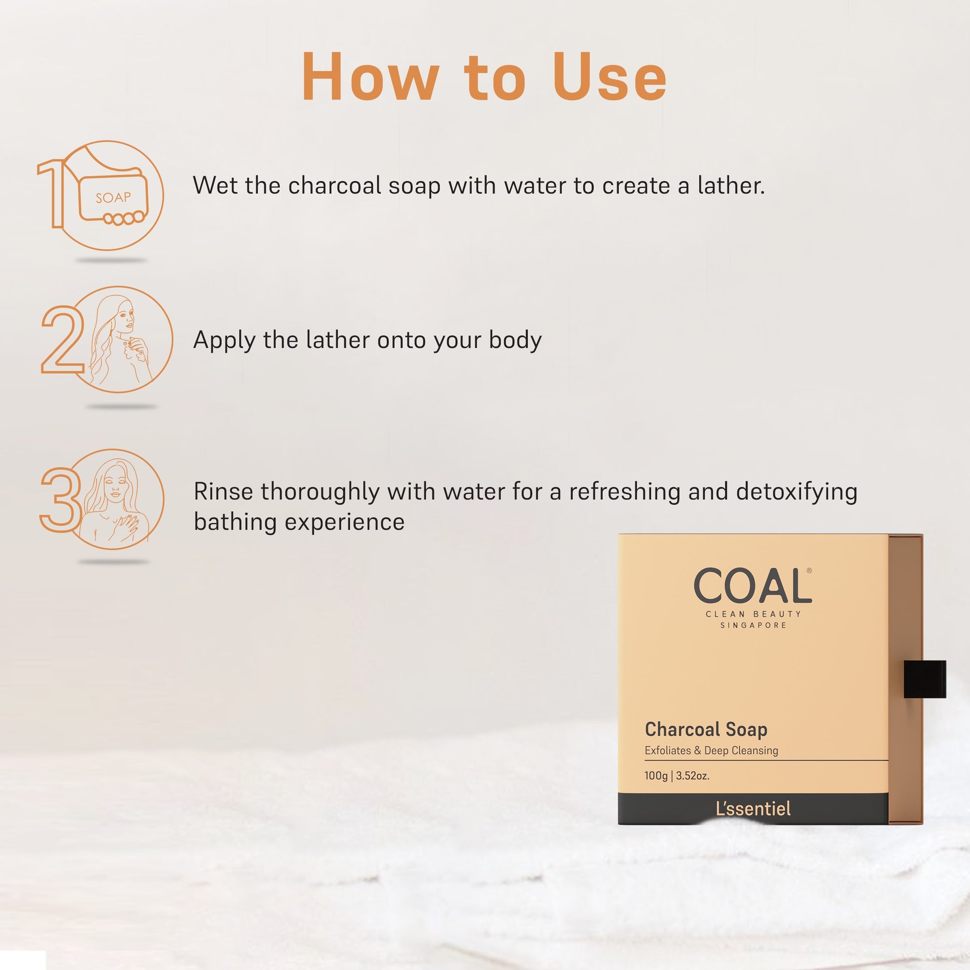 Charcoal Soap Coal Clean Beauty