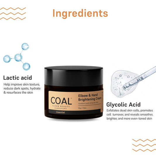 Elbow & Hand Brightening Gel Cream Coal Clean Beauty